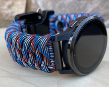 Charger l'image dans la galerie, Paracord Watch Band compatible with Garmin Approach S12, Approach S40, Approach S42, D2 Air, Vivoactive 3S, Vivoactive 3, Vivoactive 3 Music, Vivoactive 4S, Vivoactive 4, Venu, Venu 2S, Venu 2, Venu SQ, Venu Music (watch not included)