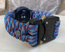 Charger l'image dans la galerie, Paracord Watch Band compatible with Garmin Approach S12, Approach S40, Approach S42, D2 Air, Vivoactive 3S, Vivoactive 3, Vivoactive 3 Music, Vivoactive 4S, Vivoactive 4, Venu, Venu 2S, Venu 2, Venu SQ, Venu Music (watch not included)