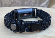 Lade das Bild in den Galerie-Viewer, Paracord Watch Band compatible with Fitbit Charge 2, Charge 3, Charge 4, Charge 5 & Charge 6 (Watch not included)