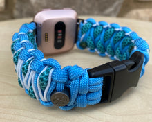 Lade das Bild in den Galerie-Viewer, Paracord Watch Band compatible with Fitbit Versa 1, Versa Lite, Versa 2, Versa 3, Versa 4, Sense, Sense 2 (watch not included).