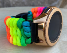 Load image into Gallery viewer, Samsung Galaxy Watch Band, Galaxy 42mm, Galaxy 46mm, Gear S3 Frontier, Gear S3 Classic, Gear Sport, 550 Paracord Watch Band.