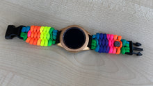 Load image into Gallery viewer, Samsung Galaxy Watch Band, Galaxy 42mm, Galaxy 46mm, Gear S3 Frontier, Gear S3 Classic, Gear Sport, 550 Paracord Watch Band.