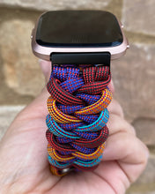 Lade das Bild in den Galerie-Viewer, Paracord Watch Band compatible with Fitbit Versa 1, Versa Lite, Versa 2, Versa 3, Versa 4, Sense, Sense 2 (watch not included).