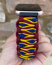Load image into Gallery viewer, Paracord Watch Band compatible with Fitbit Versa 1, Versa Lite, Versa 2, Versa 3, Versa 4, Sense, Sense 2 (watch not included).