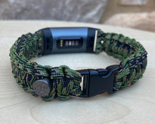 Lade das Bild in den Galerie-Viewer, Paracord Watch Band compatible with Fitbit Charge 2, Charge 3, Charge 4 & Charge 5 (Watch not included)