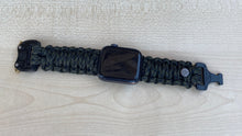 Charger l'image dans la galerie, Paracord Watch Band compatible with Apple Watch Series 1, 2, 3, 4, 5, 6, 7 & SE (watch not included)