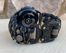 Load image into Gallery viewer, Paracord Watchband compatible with Samsung Galaxy Watch 3, Galaxy Watch 4, Galaxy Watch 5, Galaxy Watch 6 (watch not included)