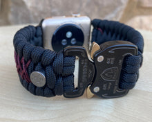 Lade das Bild in den Galerie-Viewer, Paracord Watch Band compatible with Apple Watch Series 1, 2, 3, 4, 5, 6, 7, 8, Ultra & SE (watch not included)