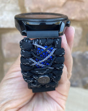 Load image into Gallery viewer, Paracord Watchband compatible with Samsung Galaxy Watch 3, Galaxy Watch 4, Galaxy Watch 5, Galaxy Watch 6 (watch not included)