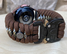 Load image into Gallery viewer, Paracord Watchband compatible with Samsung Galaxy Watch 3, Galaxy Watch 4, Galaxy Watch 5, Galaxy Watch 6 (watch not included)