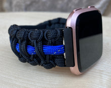 Lade das Bild in den Galerie-Viewer, Paracord Watch Band compatible with Fitbit Versa 1, Versa Lite, Versa 2, Versa 3, Versa 4, Sense, Sense 2 (watch not included).