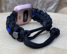 Lade das Bild in den Galerie-Viewer, Paracord Watch Band compatible with Fitbit Versa 1, Versa Lite, Versa 2, Versa 3, Versa 4, Sense, Sense 2 (watch not included).