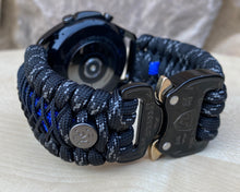 Load image into Gallery viewer, Paracord Watchband compatible with Samsung Galaxy Watch 3, Galaxy Watch 4, Galaxy Watch 5, Galaxy Watch 6 (watch not included)