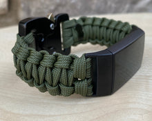 Charger l'image dans la galerie, Paracord Watch Band compatible with Fitbit Charge 2, Charge 3, Charge 4, Charge 5 & Charge 6 (Watch not included)