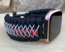 Load image into Gallery viewer, Paracord Watch Band compatible with Fitbit Versa 1, Versa Lite, Versa 2, Versa 3, Versa 4, Sense, Sense 2 (watch not included).