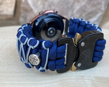 Load image into Gallery viewer, Paracord Watchband compatible with Samsung Galaxy Watch 3, Galaxy Watch 4, Galaxy Watch 5, Galaxy Watch 6 (watch not included)