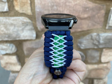 Lade das Bild in den Galerie-Viewer, Paracord Watchband compatible with Samsung Galaxy Watch 3, Galaxy Watch 4, Galaxy Watch 5, Galaxy Watch 6 (watch not included)