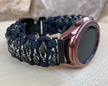 Load image into Gallery viewer, Paracord Watchband compatible with Samsung Galaxy Watch 3, Galaxy Watch 4, Galaxy Watch 5, Galaxy Watch 6 (watch not included)