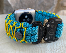 Cargar imagen en el visor de la galería, Paracord Watch Band compatible with Apple Watch Series 1, 2, 3, 4, 5, 6, 7 & SE (watch not included)
