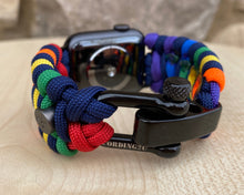 Lade das Bild in den Galerie-Viewer, Paracord Watch Band compatible with Apple Watch Series 1, 2, 3, 4, 5, 6, 7, 8, 9, Ultra, Ultra 2 & SE (watch not included)