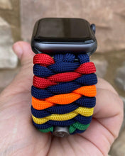 Lade das Bild in den Galerie-Viewer, Paracord Watch Band compatible with Apple Watch Series 1, 2, 3, 4, 5, 6, 7, 8, 9, Ultra, Ultra 2 & SE (watch not included)