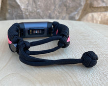 Charger l'image dans la galerie, Paracord Watch Band compatible with Fitbit Charge 2, Charge 3, Charge 4, Charge 5 & Charge 6 (Watch not included)