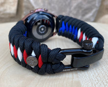 Load image into Gallery viewer, Paracord Watchband compatible with Samsung Galaxy Watch 3, Galaxy Watch 4, Galaxy Watch 5, Galaxy Watch 6 (watch not included)