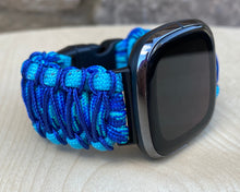Load image into Gallery viewer, Paracord Watch Band compatible with Fitbit Versa 1, Versa Lite, Versa 2, Versa 3, Versa 4, Sense, Sense 2 (watch not included).