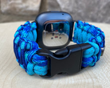 Load image into Gallery viewer, Paracord Watch Band compatible with Fitbit Versa 1, Versa Lite, Versa 2, Versa 3, Versa 4, Sense, Sense 2 (watch not included).