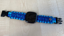 Load image into Gallery viewer, Paracord Watch Band compatible with Fitbit Versa 1, Versa Lite, Versa 2, Versa 3, Versa 4, Sense, Sense 2 (watch not included).