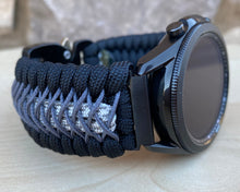 Load image into Gallery viewer, Paracord Watchband compatible with Samsung Galaxy Watch 3, Galaxy Watch 4, Galaxy Watch 5, Galaxy Watch 6 (watch not included)