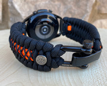 Load image into Gallery viewer, Paracord Watchband compatible with Samsung Galaxy Watch 3, Galaxy Watch 4, Galaxy Watch 5, Galaxy Watch 6 (watch not included)