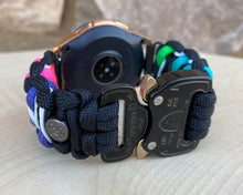 Load image into Gallery viewer, Samsung Galaxy Watch Band, Galaxy 42mm, Galaxy 46mm, Gear S3 Frontier, Gear S3 Classic, Gear Sport, 550 Paracord Watch Band.