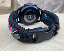 Load image into Gallery viewer, Paracord Watchband compatible with Samsung Galaxy Watch 3, Galaxy Watch 4, Galaxy Watch 5, Galaxy Watch 6 (watch not included)