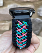 Load image into Gallery viewer, Paracord Watchband compatible with Samsung Galaxy Watch 3, Galaxy Watch 4, Galaxy Watch 5, Galaxy Watch 6 (watch not included)