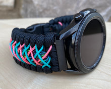 Load image into Gallery viewer, Paracord Watchband compatible with Samsung Galaxy Watch 3, Galaxy Watch 4, Galaxy Watch 5, Galaxy Watch 6 (watch not included)