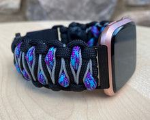 Load image into Gallery viewer, Paracord Watch Band compatible with Fitbit Versa 1, Versa Lite, Versa 2, Versa 3, Versa 4, Sense, Sense 2 (watch not included).