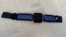 Load image into Gallery viewer, Paracord Watch Band compatible with Fitbit Versa 1, Versa Lite, Versa 2, Versa 3, Versa 4, Sense, Sense 2 (watch not included).