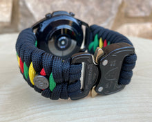Load image into Gallery viewer, Paracord Watchband compatible with Samsung Galaxy Watch 3, Galaxy Watch 4, Galaxy Watch 5, Galaxy Watch 6 (watch not included)