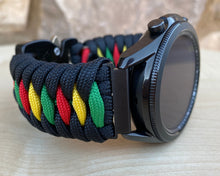 Load image into Gallery viewer, Paracord Watchband compatible with Samsung Galaxy Watch 3, Galaxy Watch 4, Galaxy Watch 5, Galaxy Watch 6 (watch not included)