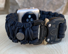 Charger l'image dans la galerie, Paracord Watch Band compatible with Apple Watch Series 1, 2, 3, 4, 5, 6, 7 & SE (watch not included)