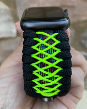 Charger l'image dans la galerie, Paracord Watch Band compatible with Apple Watch Series 1, 2, 3, 4, 5, 6, 7 & SE (watch not included)