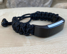 Load image into Gallery viewer, Paracord watch band personalized to replace bands for Fitbit Inspire, Fitbit Luxe, and Fitbit Alta (watch not included)