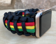 Lade das Bild in den Galerie-Viewer, Paracord Watch Band compatible with Apple Watch Series 1, 2, 3, 4, 5, 6, 7, 8, 9, Ultra, Ultra 2 & SE (watch not included)