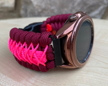 Load image into Gallery viewer, Paracord Watchband compatible with Samsung Galaxy Watch 3, Galaxy Watch 4, Galaxy Watch 5, Galaxy Watch 6 (watch not included)