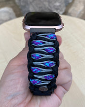 Load image into Gallery viewer, Paracord Watch Band compatible with Fitbit Versa 1, Versa Lite, Versa 2, Versa 3, Versa 4, Sense, Sense 2 (watch not included).