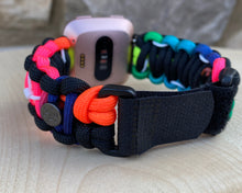 Lade das Bild in den Galerie-Viewer, Paracord Watch Band compatible with Fitbit Versa 1, Versa Lite, Versa 2, Versa 3, Versa 4, Sense, Sense 2 (watch not included).