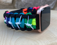 Lade das Bild in den Galerie-Viewer, Paracord Watch Band compatible with Fitbit Versa 1, Versa Lite, Versa 2, Versa 3, Versa 4, Sense, Sense 2 (watch not included).