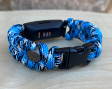 Load image into Gallery viewer, Paracord watch band personalized to replace bands for Fitbit Inspire, Fitbit Luxe, and Fitbit Alta (watch not included)