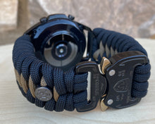 Load image into Gallery viewer, Paracord Watchband compatible with Samsung Galaxy Watch 3, Galaxy Watch 4, Galaxy Watch 5, Galaxy Watch 6 (watch not included)